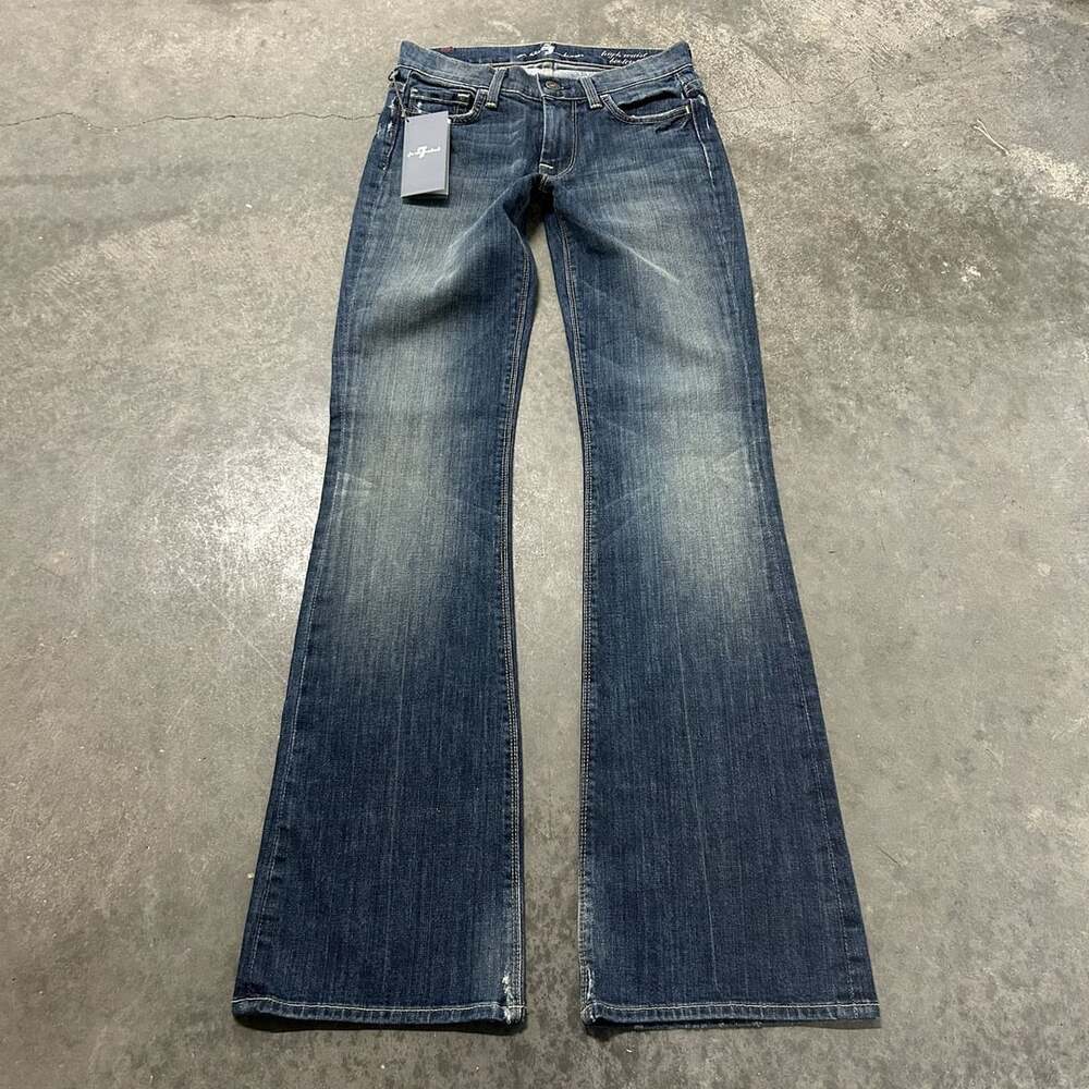 7 For All Mankind High Waist Bootcut Jeans Size 24 Blue NWT